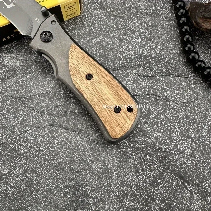 X35 포켓 나이프 야외 캠핑 생존 전술 EDC 휴대용 접는 칼 절단 칼 다기능 창 차단기