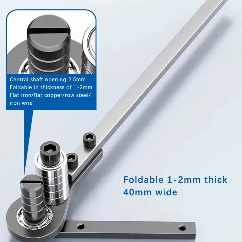 Manual Easy Flat Iron Bending Machine Steel Wire Small Wire Copper Row Round Steel Bending Machine Bending Tool