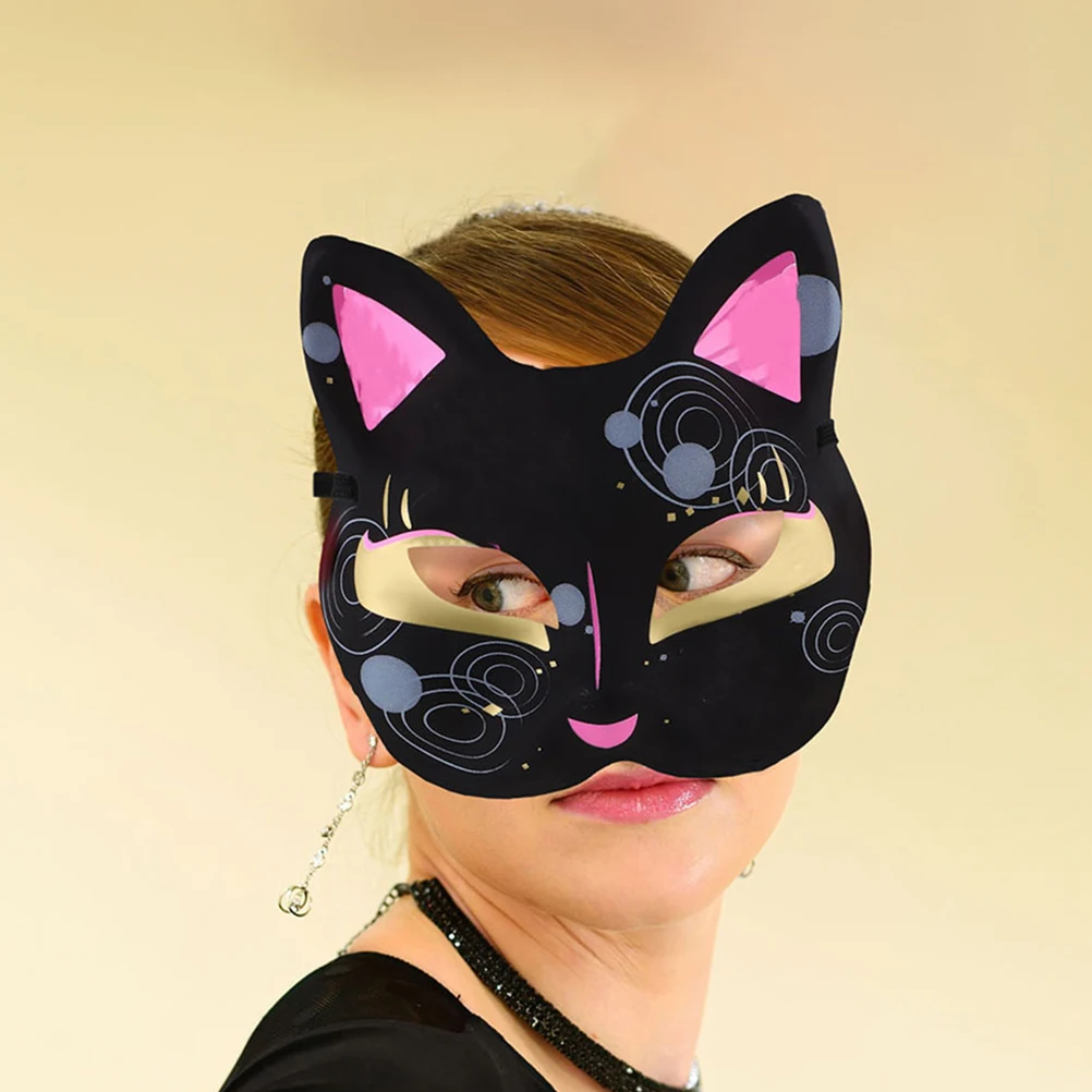 3pcs Fox White Blank Plastic Mask Set For Halloween Cosplay Masquerade Parties Diy Paintable Artistic Face Masks Lightweight