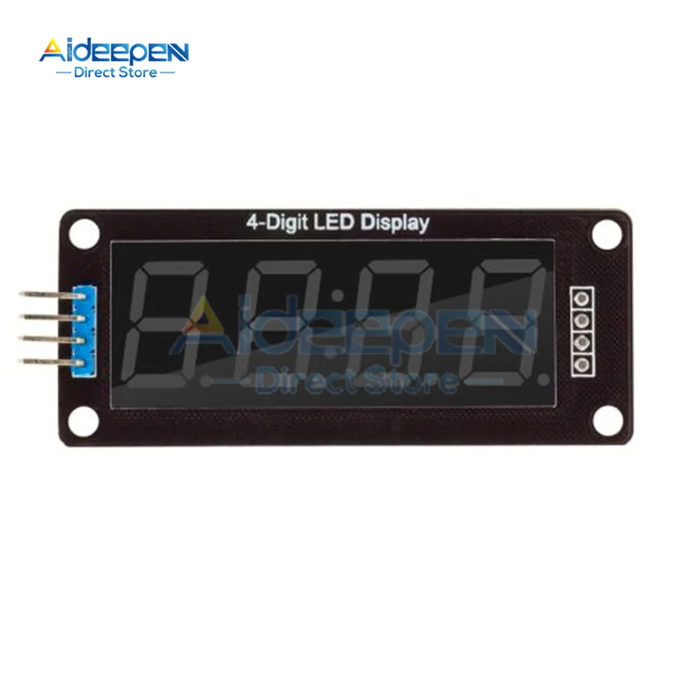 TM1637 Modulo display a LED per Arduino 4 cifre 7 segmenti Modulo tubo indicatore orologio da 0,56 pollici Rosso Blu Verde Giallo Bianco