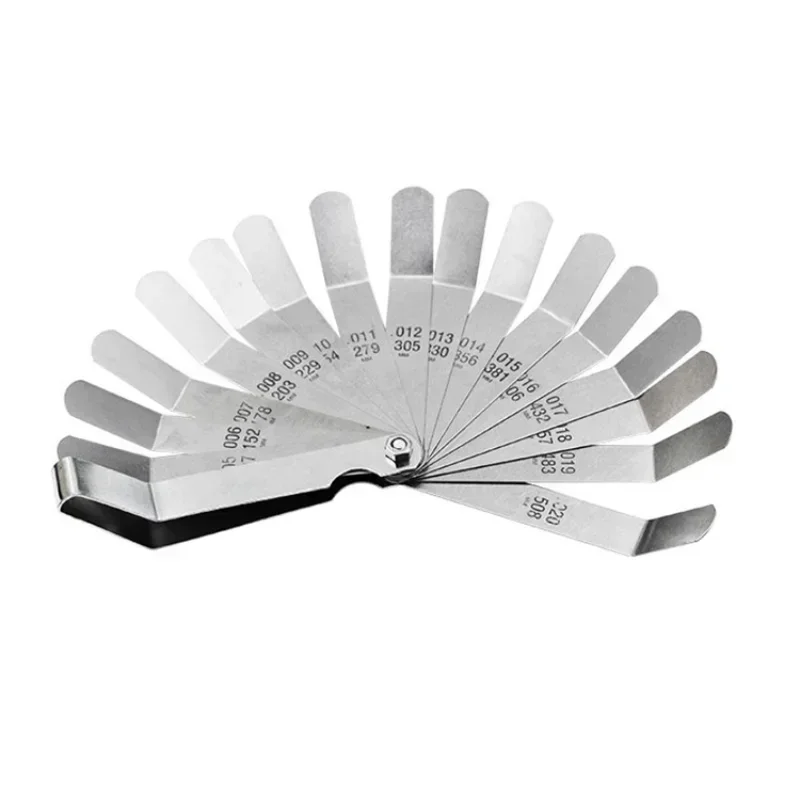 Набор из 16 лезвий из нержавеющей стали, калипер для толщины 0.127 - 0.508 мм