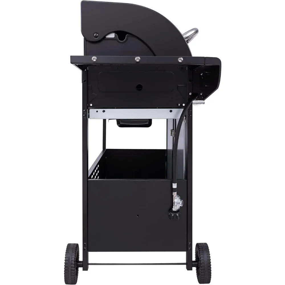 Royal Gourmet ZH3002N Dual Fuel Propane Gas and Charcoal Grill Combo, 3-Burner 25,500-BTU, Outdoor Barbecue Cooking, Black