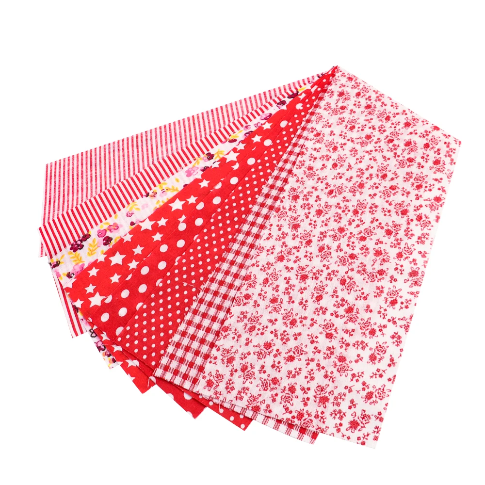 Teramila Neuheiten Bunte Design 6-8 PCS /Lot 9CM x 50CM Nähen Material Baumwolle Gelee rollen Streifen Plain Stoff Patchwork – Detail 26