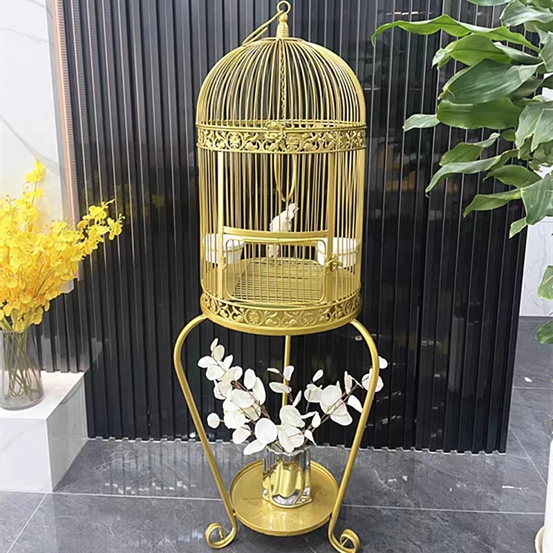 

Wrought iron bird cage parrot pet window storefront decoration