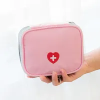 Outdoor First Aid Kit Bag Travel Home Camping Portable Mini Pink Pouch Pill Storage Bags Emergency Survival Kits