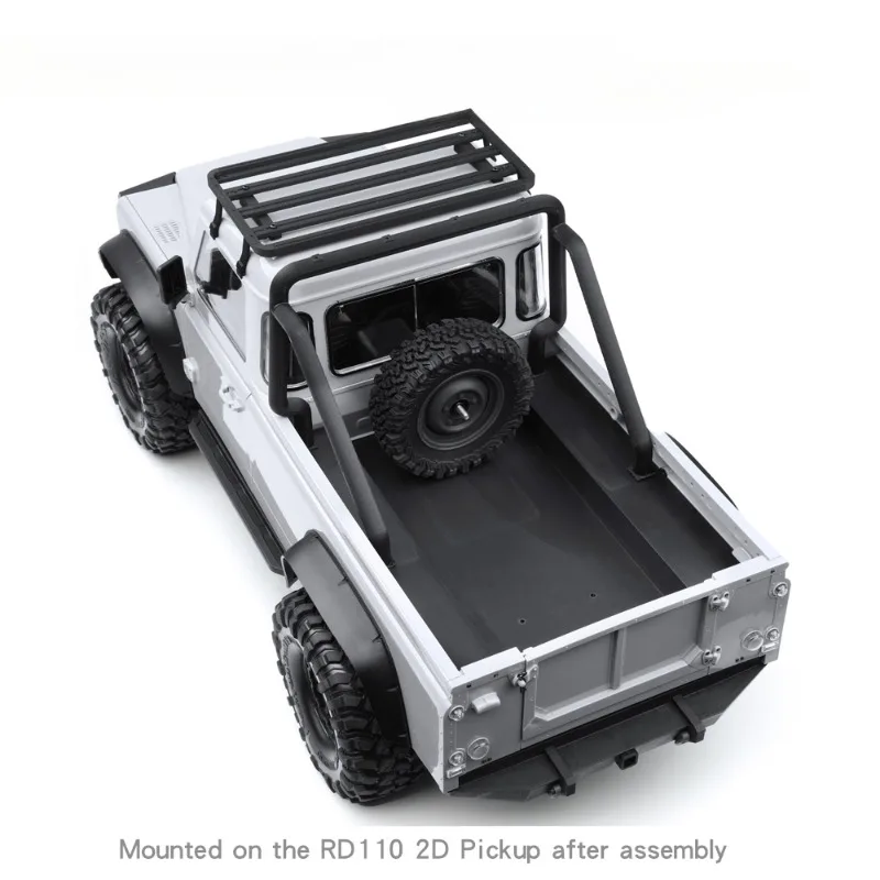 Plastic 2-door Pickup Truck Rear Bucket Roll Cage for 1/10 RC Crawler Car RC4WD D90 Cherokee Jeep Chevrolet K10 Car DIY Parts