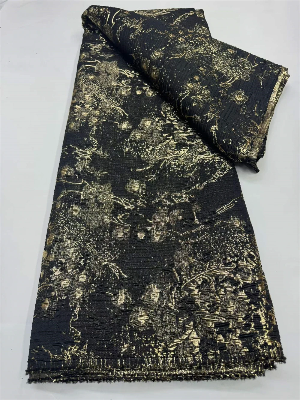 Goedkope, hoogwaardige Afrikaanse organza brokaat kantstof, 5 yards, Franse tule, geschikt voor feestjurken, Nigeriaanse jacquard kant, stof voor het maken van kleding.