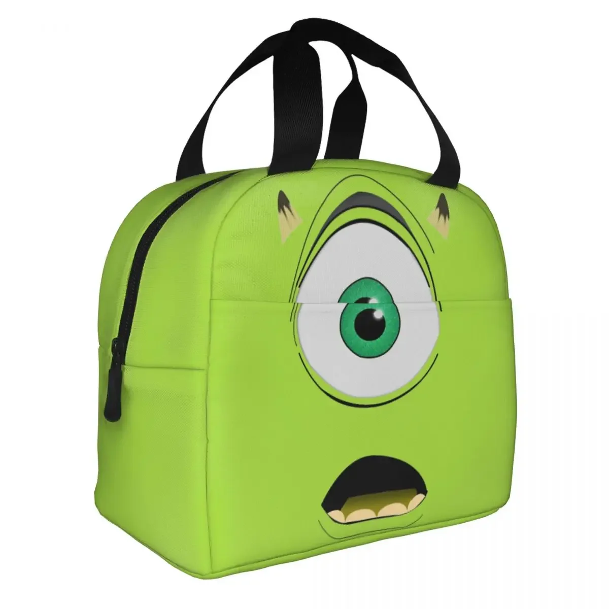 Monsters Inc Mike Wazowski Insulated Lunch Bags Leakproof Meal Container Thermal Bag Lunch Box Tote College Picnic Food Handbags