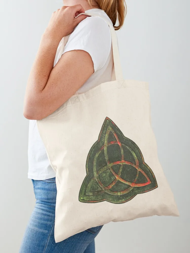 

Book of Shadows - Charmed Triquetra Design Tote Bag cute pouch bag tote bag men's canvas tote bags Women's shopper