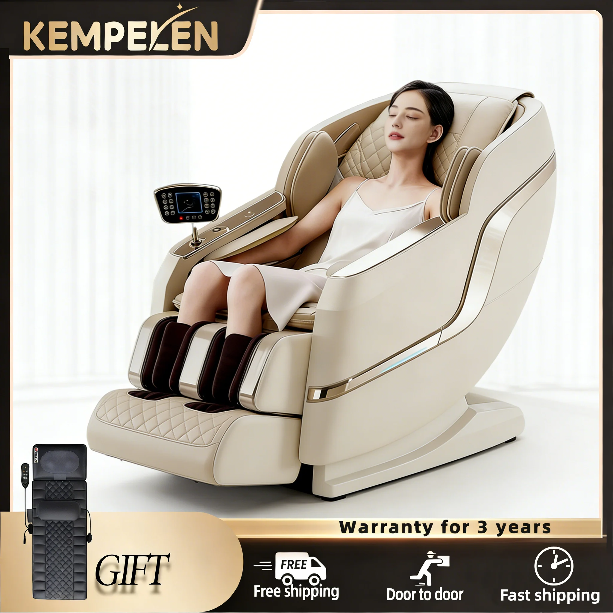 

Роскошное массажное кресло для всего тела с SL-треком, функцией невесомости и воздушно-компрессионным массажем – гарантия 3 года | КЕМПЕЛЕН