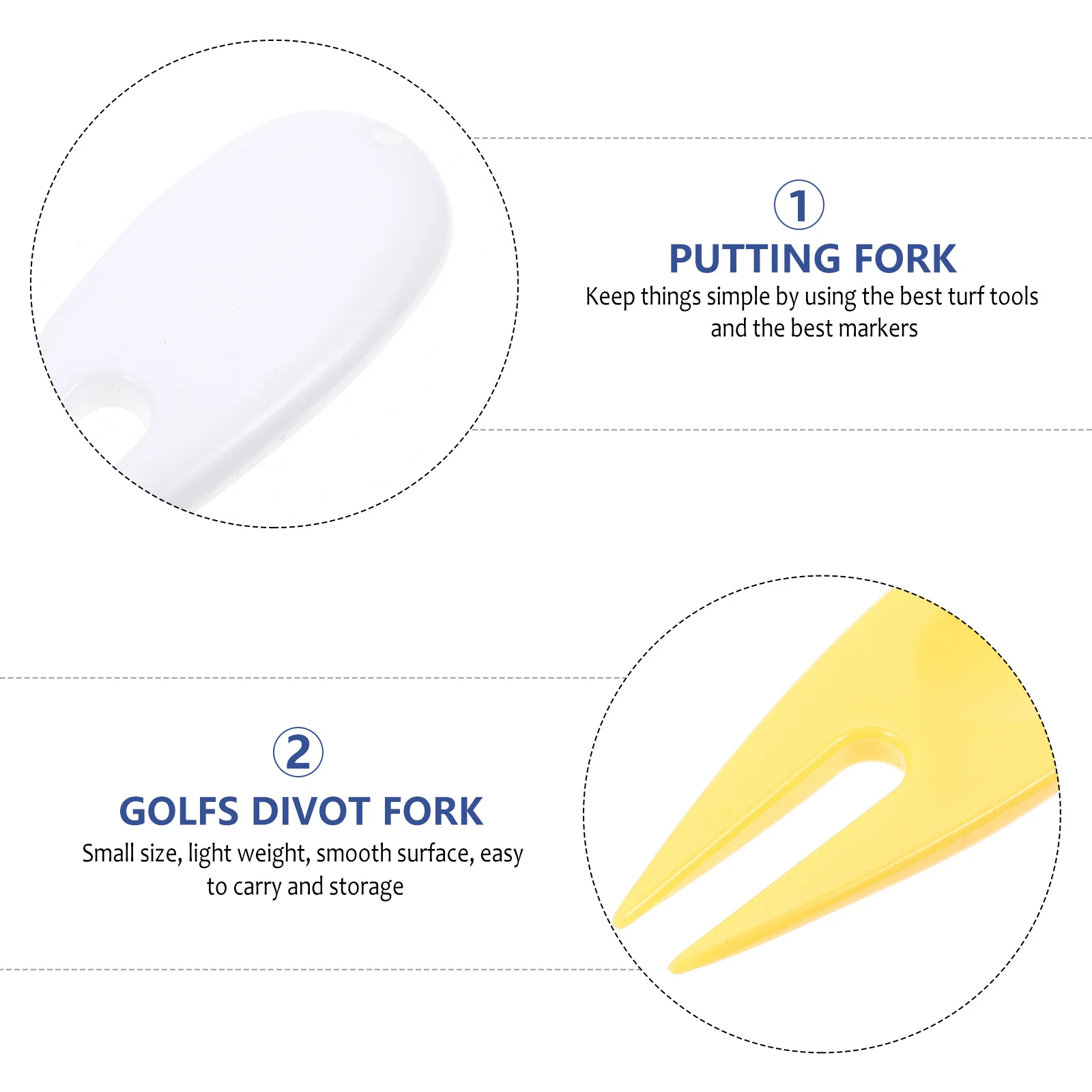 

20pcs Golf Divot Repair Tool Plastic Durable Design For Lawn Fix Outdoor Golfing Use Green Repair Fork Accessory