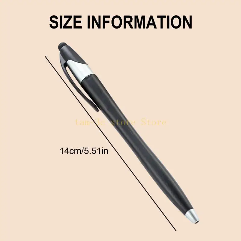 10 ชิ้น 2-in-1 ปากกาลูกลื่นพร้อมปลายสไตลัส,ปากกาสัมผัสหน้าจอ D0UA