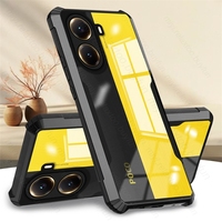 PocoX7Pro Case Clear Crystal Acrylic Back Cover For Xiaomi Poco X7 Pro 5G TPU Soft Shockproof Bumper Coque On Poko Little X7Pro