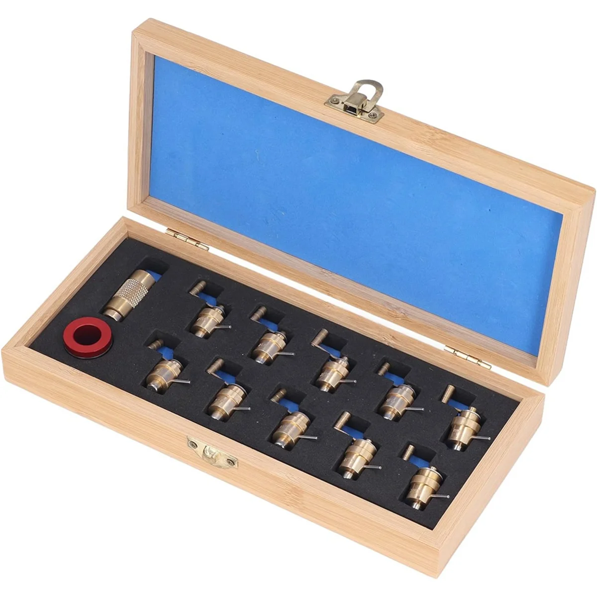 Juego de bobinadora de reloj de latón, herramienta de reparación de reloj de pulsera, Kit de herramientas de relojería DIY