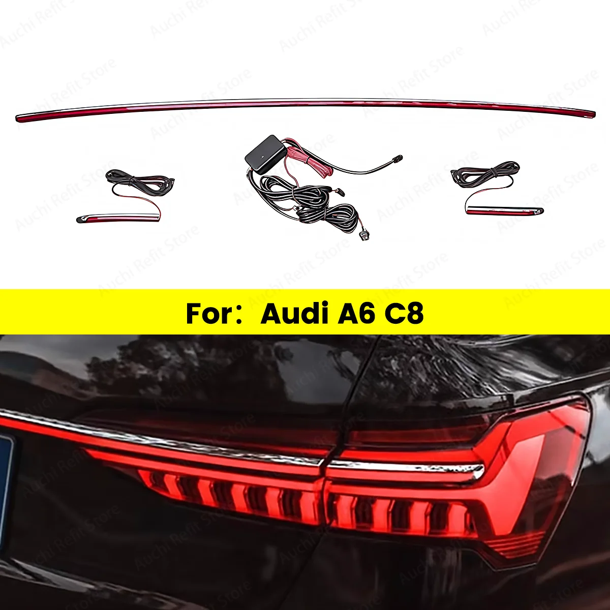 

Dynamic Flowing Light Tail Lamp For Audi A6 A6L C8 Car Tail Light 2019-2024 Upgrade Brake Light Rear Bumper Taillamps Tail Lamp