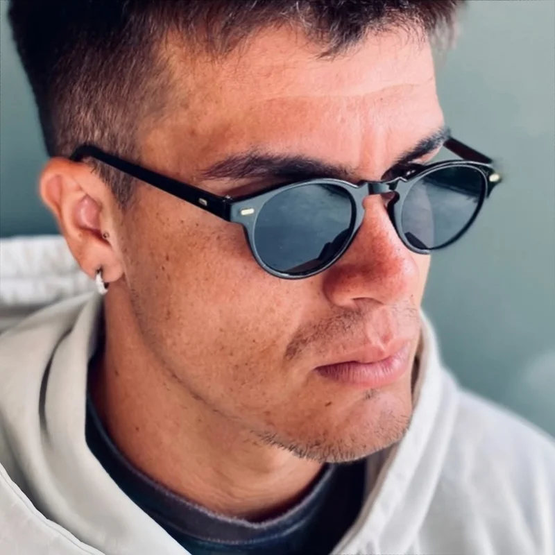 Kleine runde Vintage-Sonnenbrille, UV400, Modedesigner-Sonnenbrille für Damen und Herren, Outdoor-Brille, moderner klassischer Stil