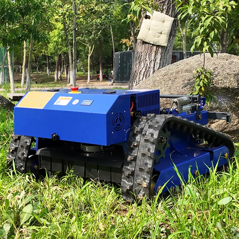 

Customized Low Priced Electric Multi-Functional Tracked Remote-Controlled Lawn Mower Versatile for Various Scenarios