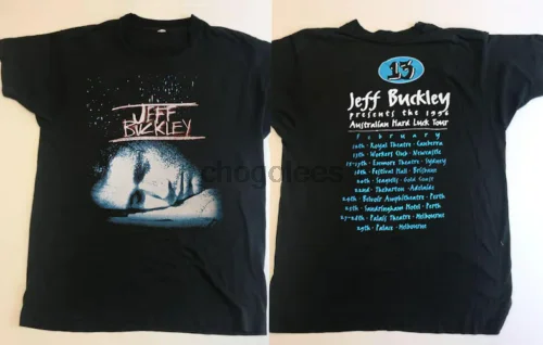 Vintage 1996 Jeff Buckley Hard Luck Tour T-Shirt