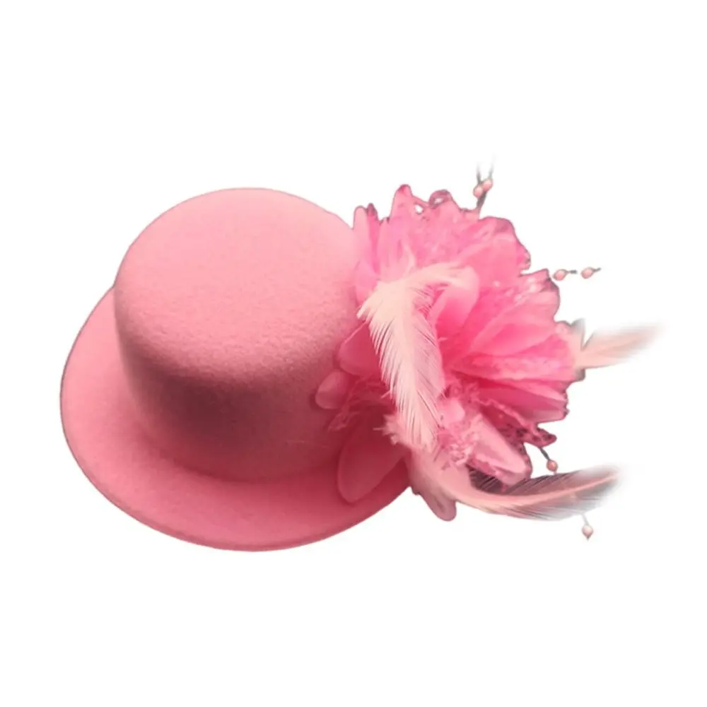 Fashion 13cm Fascinators Hats Makeup Prom Feathers Cocktail Hats Hair Accessories Teas Party Hairpins Party