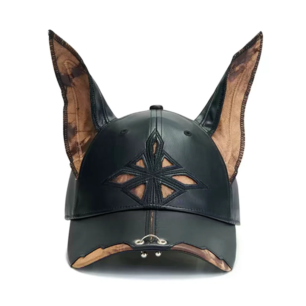 2026 Y2K Girl New Jeans Stereoscopic ears Cowboy Baseball Hat leather material Hip Hop Cap Women Men Party Team Baseball Cap