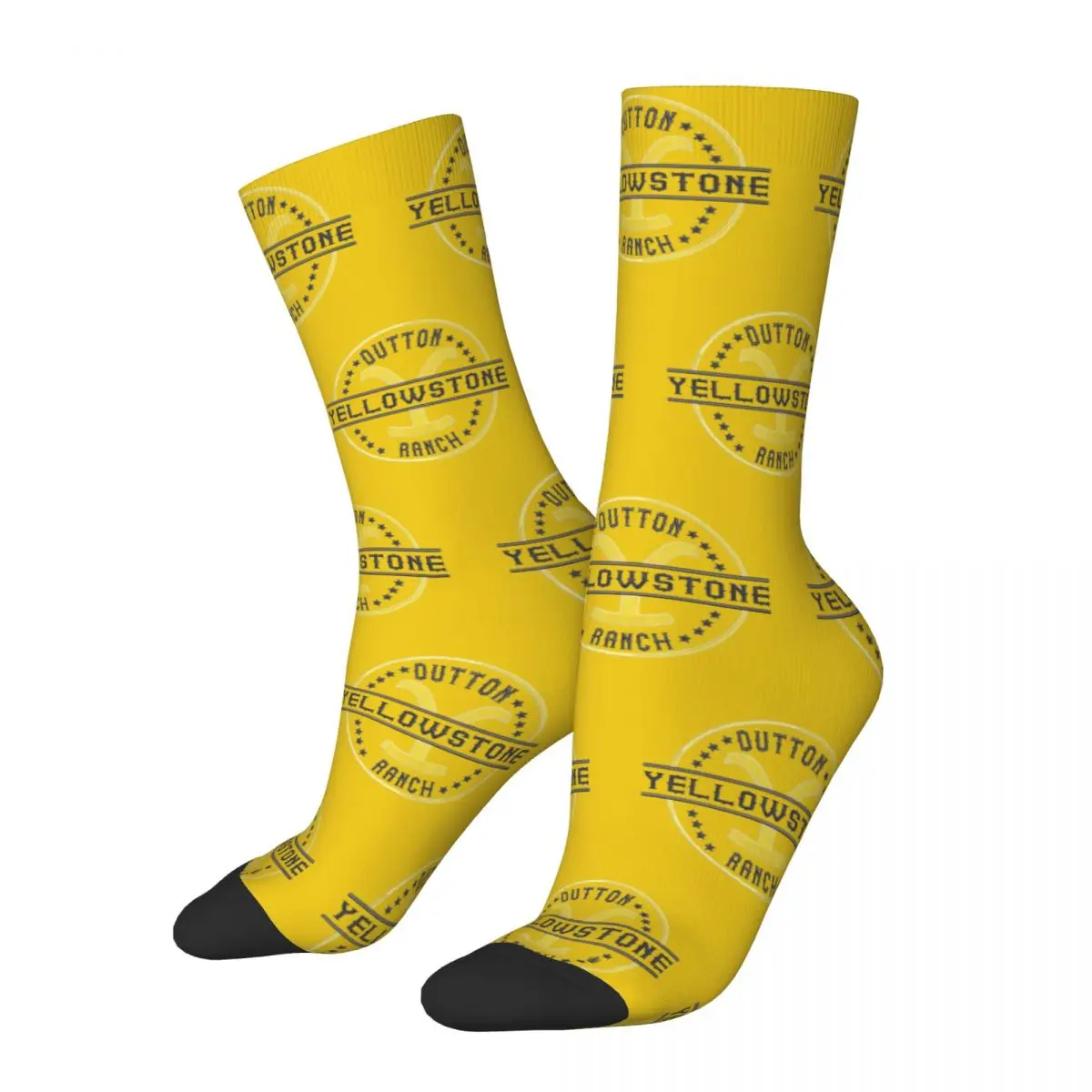 Cowboy Et De Yellowstone Dutton Ranch Unisex Socks,Hiking 3D Print Happy Socks Street Style Crazy Sock