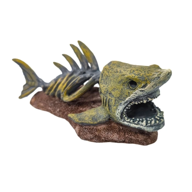 Fishbone Art Crafts Simulation Hideouts Funny Cave FishTank Landscaping Easter Shrimp Breeding Hiding Ornament New Dropship