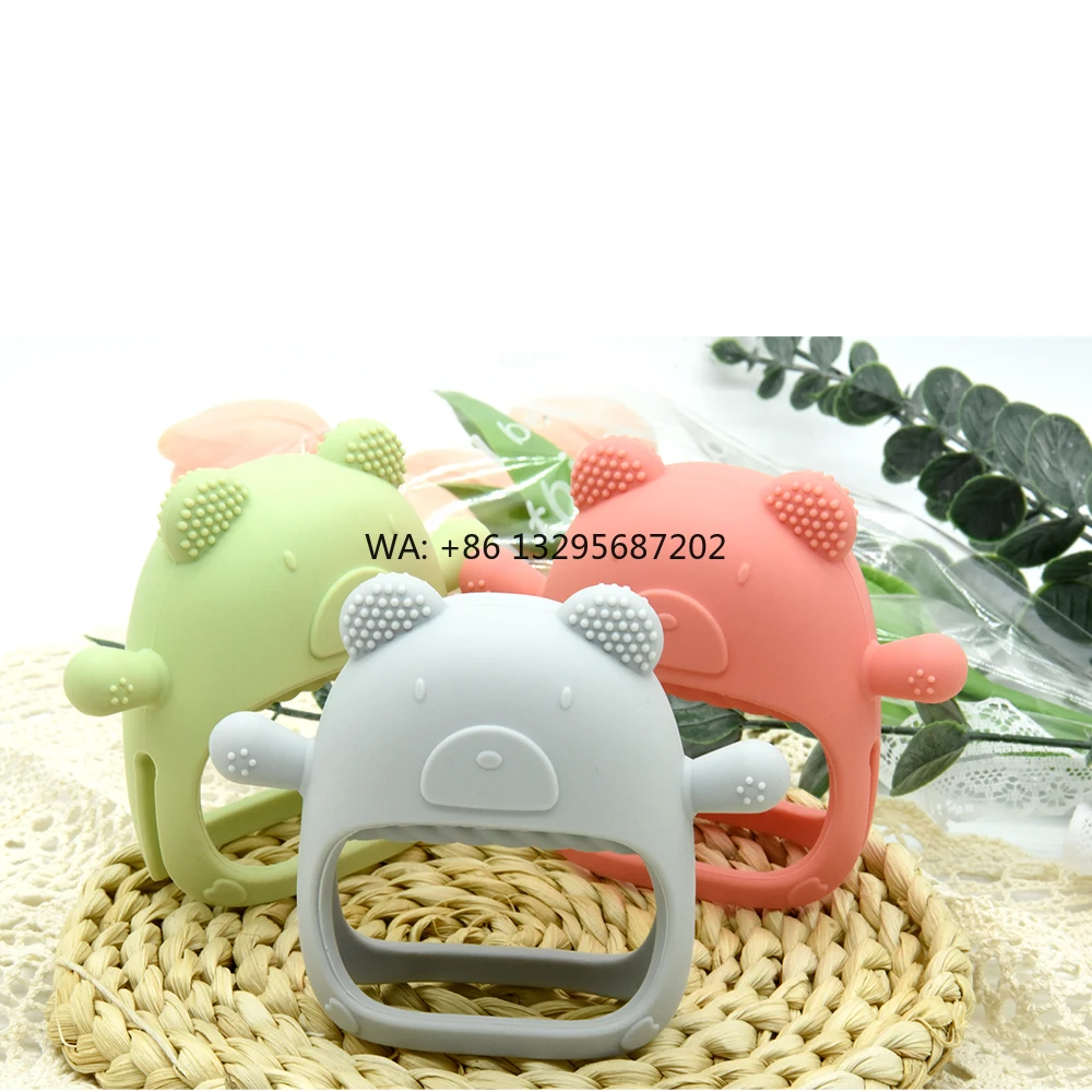 

50 шт., пищевые силиконовые игрушки для прорезывания зубов без BPA, снимают дискомфорт детской десен