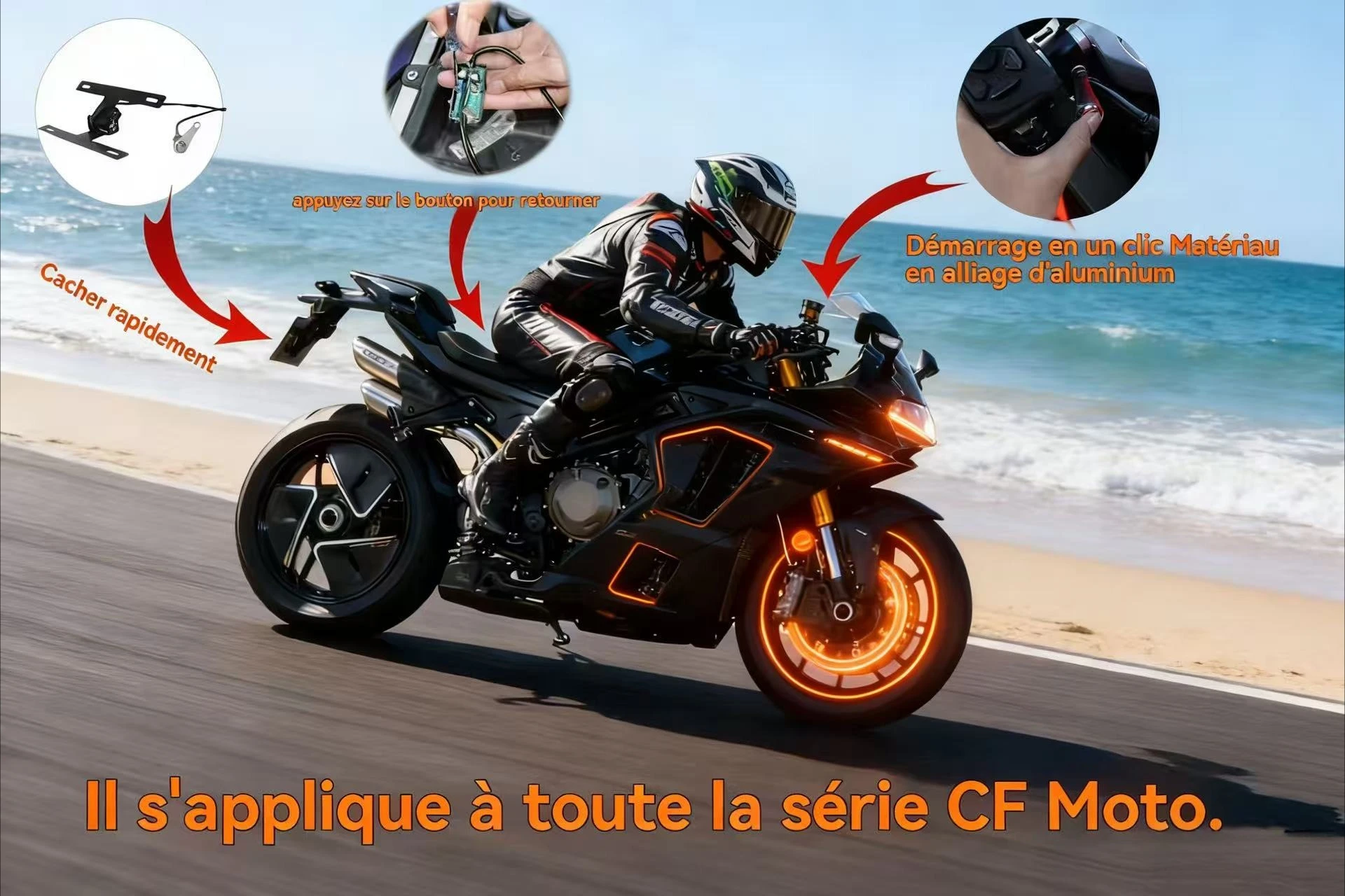 

Универсальный мотоциклетный номерной знак, регулируемый переключатель премиум-класса для номерного знака, кронштейн для номерного знака без усилий, рамка для управления