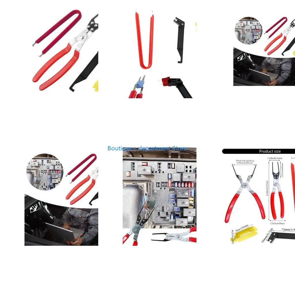 E1PD Vehicle Fuses & Relays Puller Pliers Electrical Component Remover Repair Suitable for Vehicle Battery Terminal Removal