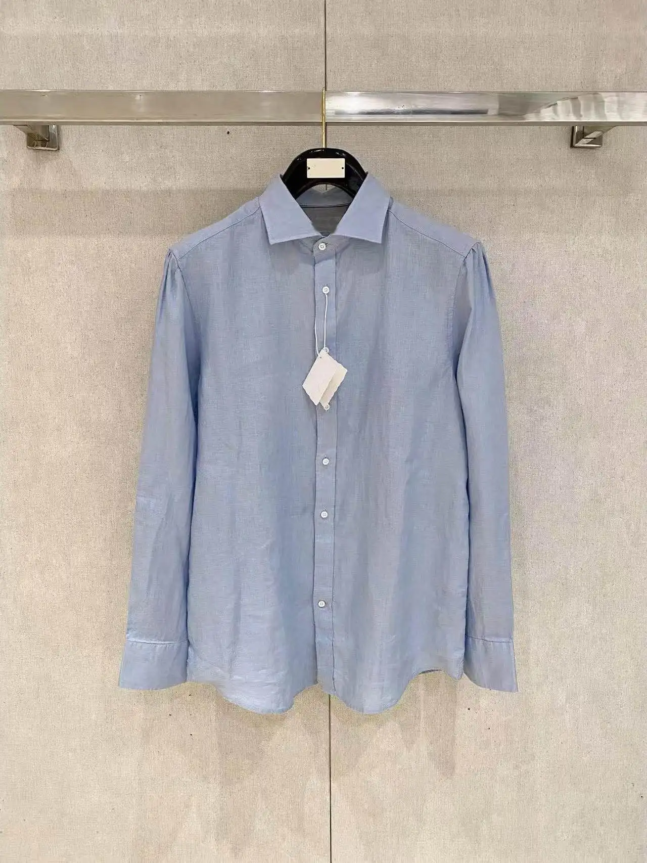 Italy BC autumn and winter business casual long-sleeved shirt old money Fengshi fashion solid color BC shirt