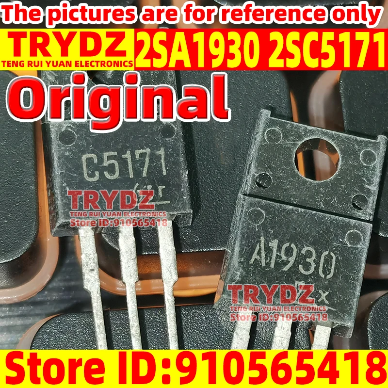 20-2pcs Original C5171 A1930 2SC5171 2SA1930 TO-220F Audio transistor New Domestic