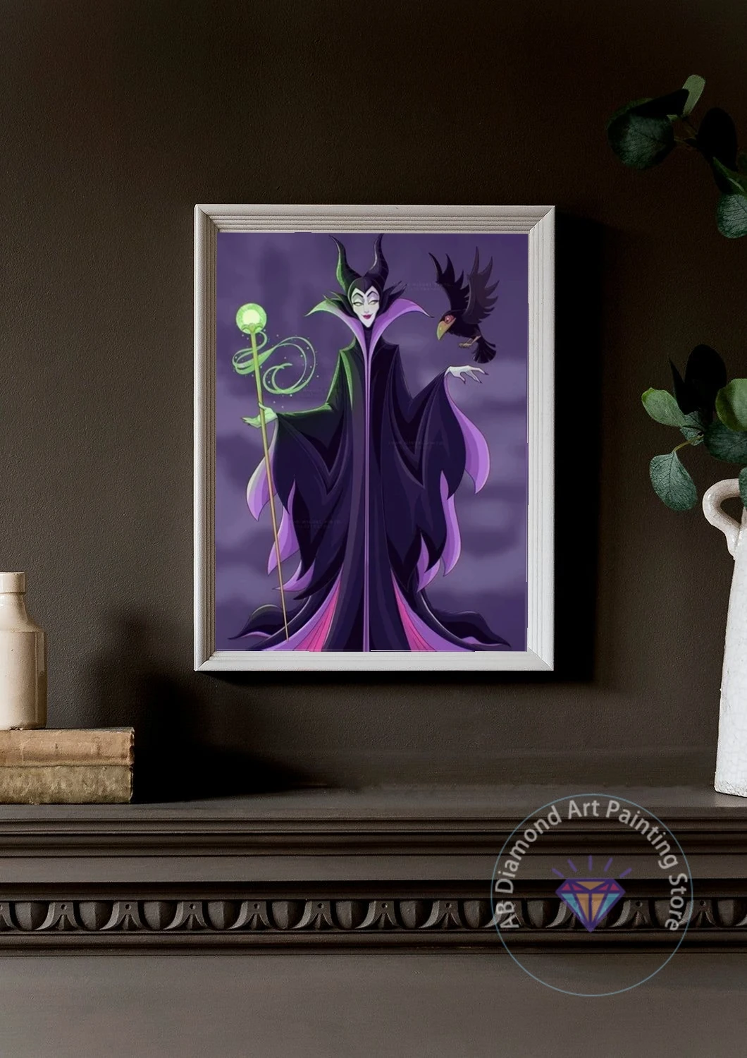 New Disney Villain Sleeping Beauty AB Diamond Painting Art Princess Mosaic Embroidery Cross Stitch Painting Home Decoration Gift