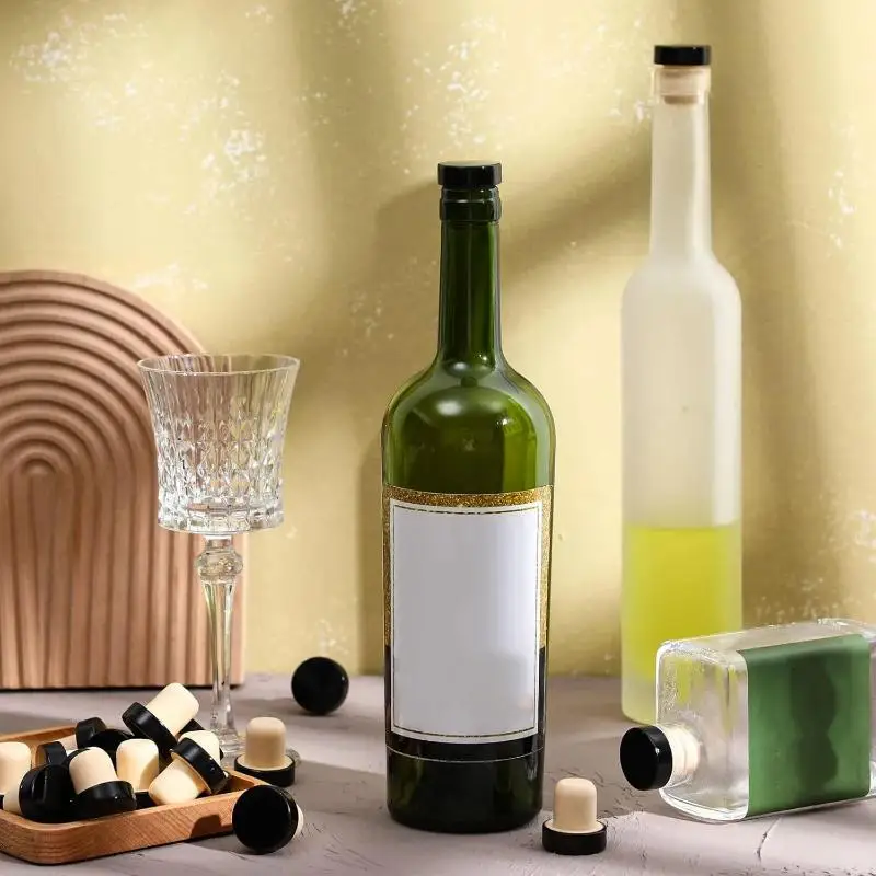 10Pcs Wine Bottle Cork Stopper T Shaped Wine Stopper Tasting Cork Replacement Reusable Cork Glass Beer Bottle Sealing..