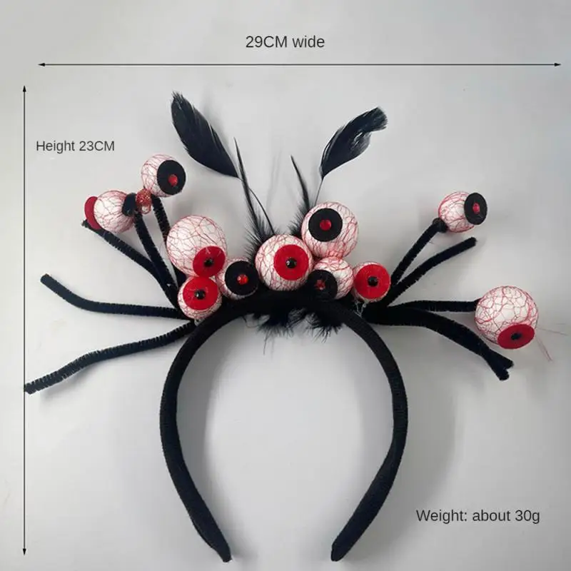 Halloween Headband Funny Costume Bat Pumpkin Spider Devil Hair Clip Ghost Festival Hair Accessory Happy Halloween Party Decor