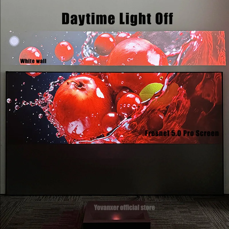 100-120-дюймовый проекционный экран ALR Fresnel 5,0, 1 см, ультра узкая рамка, лучший для тройного цветного лазерного ультракороткофокусного проектора 4K