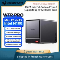 Mini PC Windows 11,Intel N100 Ryzen 5825U,DDR4, 2x M.2 NVMe 2,5G LAN, , Prud En Charge FreeNas RAID, routeor OS, pare-feu NAS