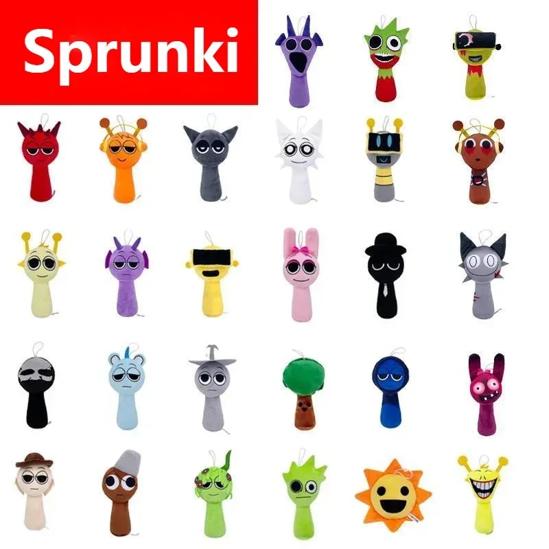 

20cm Sprunki Incredibox Plush Toys Kawaii Stuffed Pillow Soft Dolls Collection Room Decoration Christmas Gift Toy For Kids