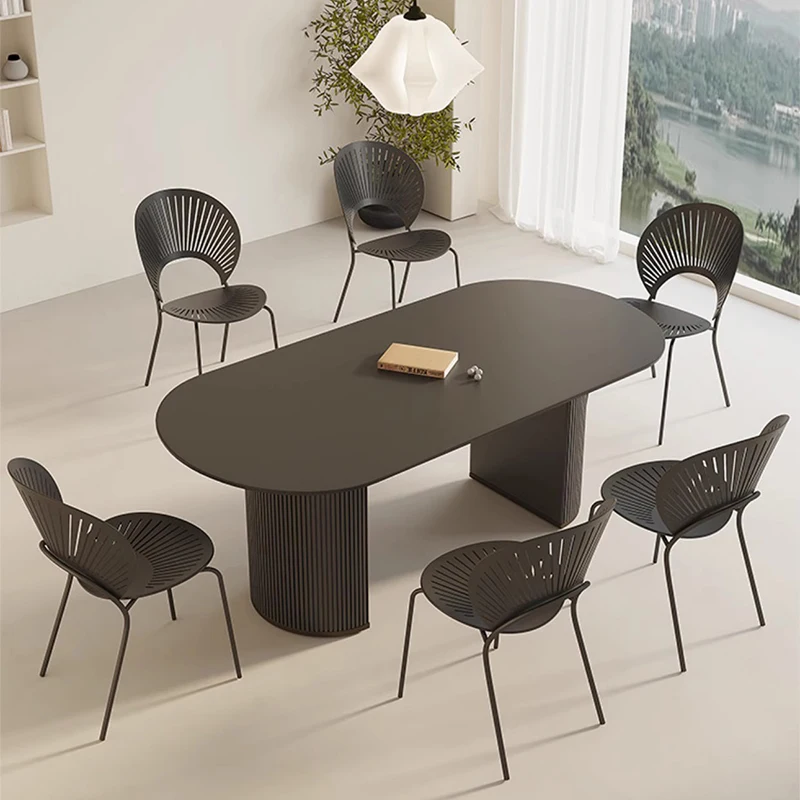 ii-Luxury Poker Dining Table Mobile Restaurant Study Gaming Luxury Modern Dining Table Living Room Mesas De Home Furniture