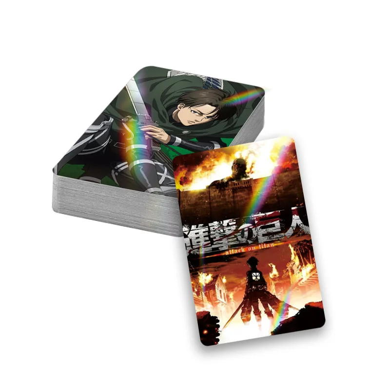 30pcs Anime Attack On tian LOMO Laser Card