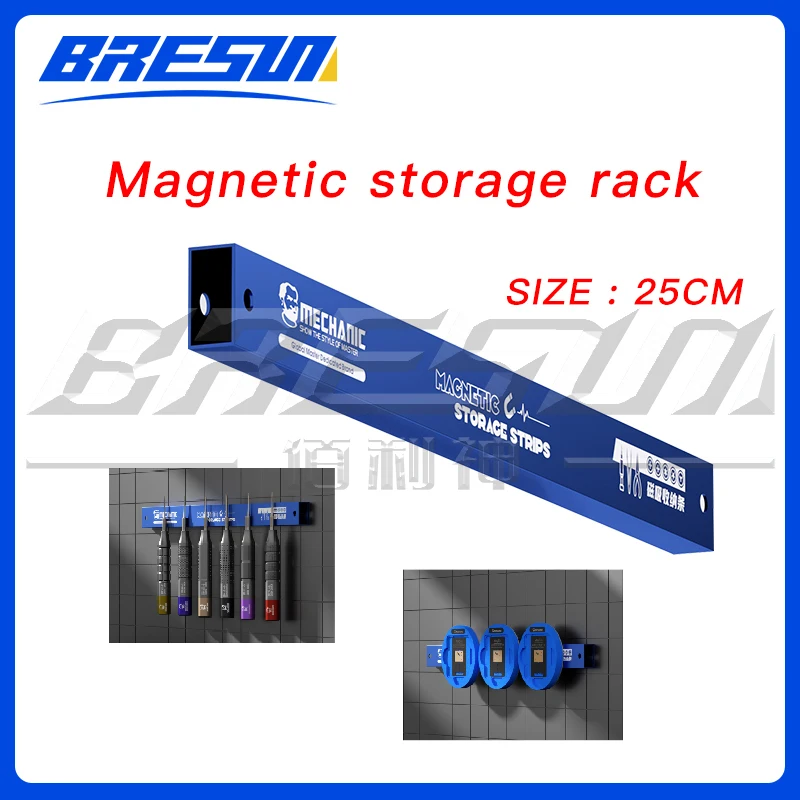 Magnetic Tool Holder Heavy-duty Magnet Tool Bar Strip Rack Space-Saving & Strong Metal Organizer Storage Rack For Knife Wrench