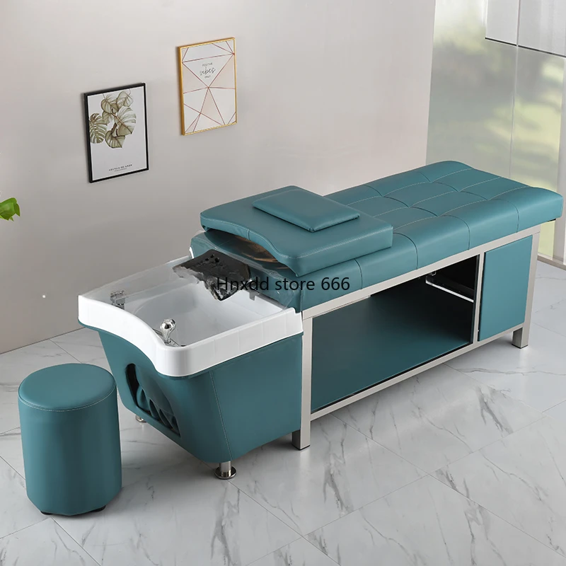 Comfort Verlichting Shampoo Bed Stylist Japanse Head Spa Haar Wasbed Fumigatie Lettino Massaggio Salon Apparatuur Mq50sc