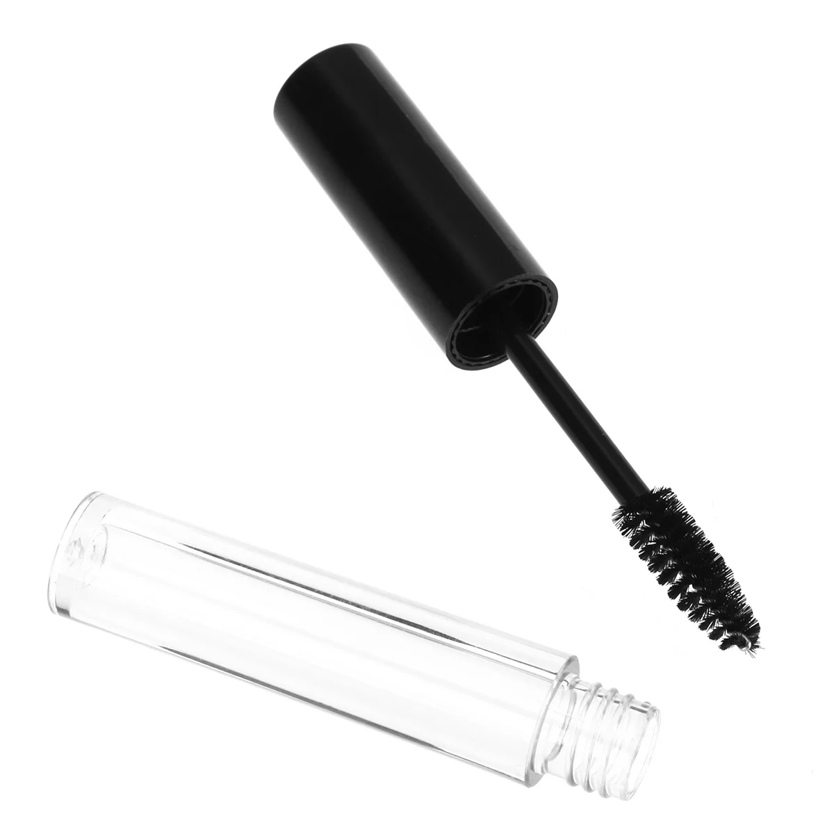 6 Stück 3,5 ml leere Tuben für Wimperntusche, Wimperncreme, klarer Körper, um verbleibende Menge zu sehen, leichtes Wimpernbürstenrohr