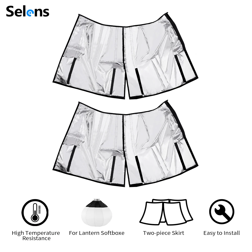 

Selens Globe Lantern Softbox Bowens Bayonet Softbox Bracket With Shade Cloth Control Light Range For Photography Shooting