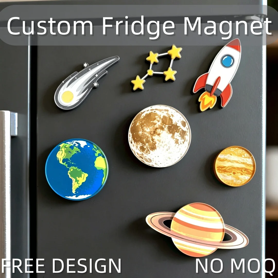 Personalized Acrylic Refrigerator Magnets - High-Quality Custom Printing Makes Them the Ideal Corporate Gift Client Appreciation