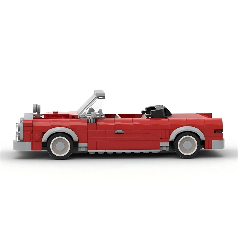 Juego de bloques de construcción de coche Convertible rojo, Kit de modelo Compatible MOC 300SE W112, juguete DIY para niños, seguidores de automóviles, exhibición en el hogar, regalo de fiesta