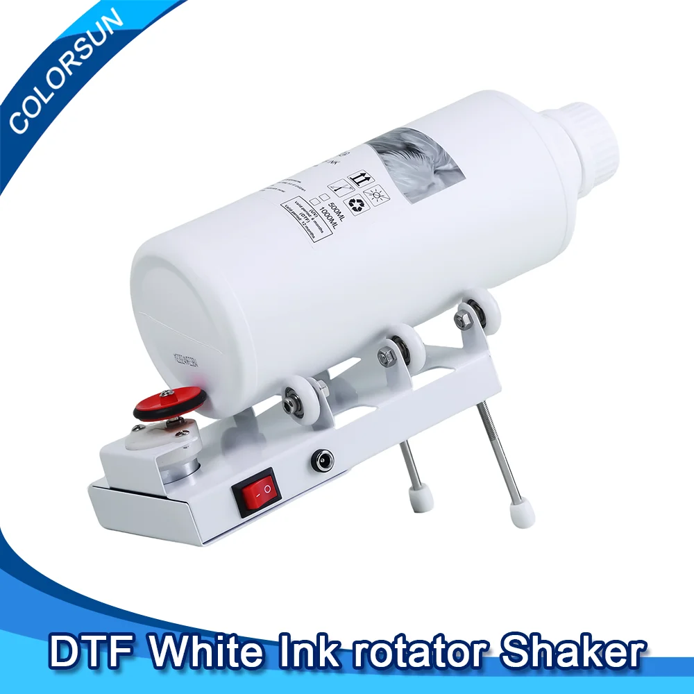 

Colorsun DTF White ink Rotator Shaker Avoid Precipitation Rolling Machine Roller Device Shaking Direct To Film Ink Preparation