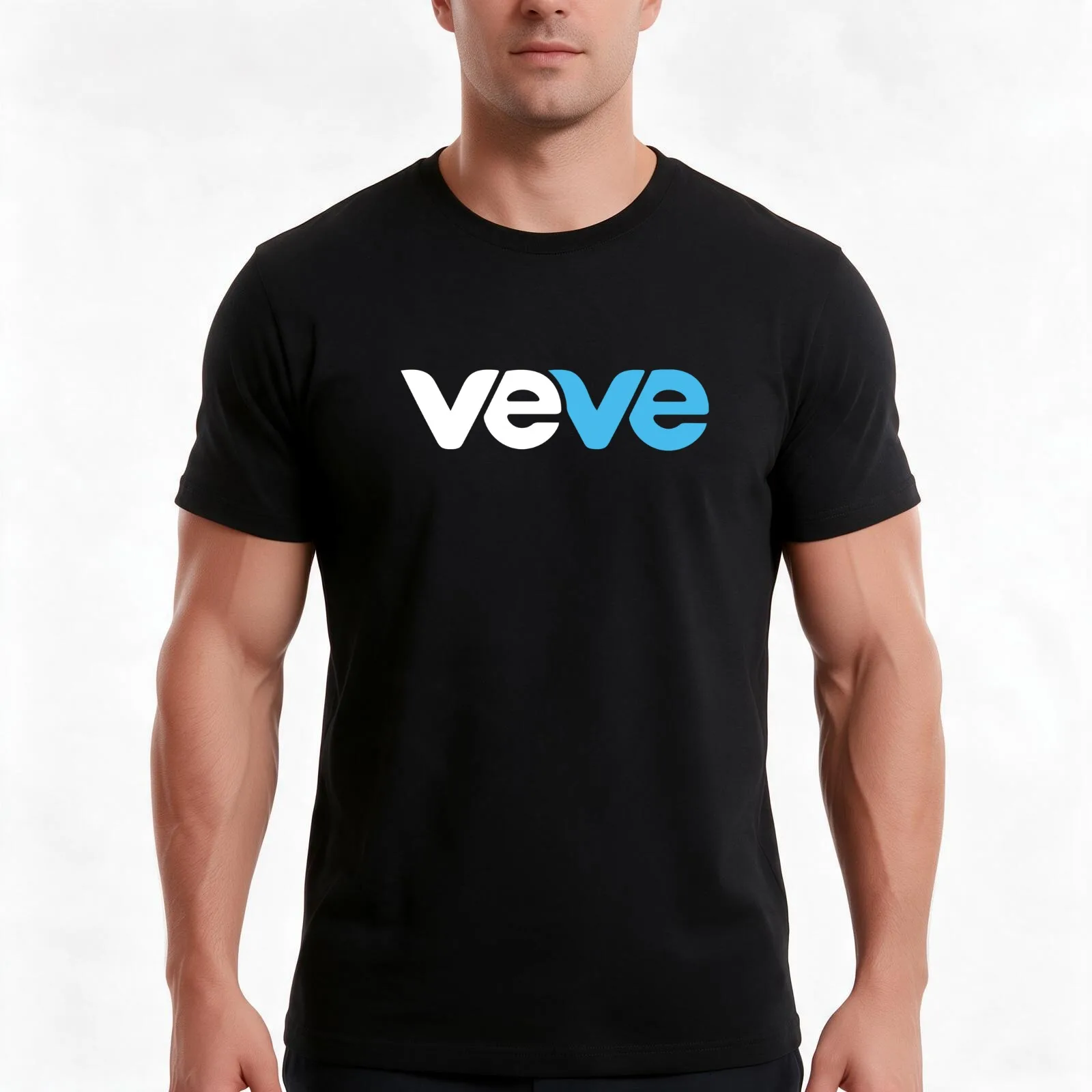 VeVe Original Logo - Veve Official Logo T-Shirt, Summer Casual Cotton Tee, Oversized Streetwear Tops, Vintage Graphic Print