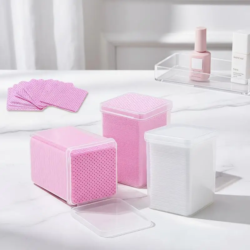 200 Stück Professionelle fusselfreie Nageltücher, Wimpernverlängerungs-Klebertücher, Nagellackentfernungstücher für den Salongebrauch – Detail 3