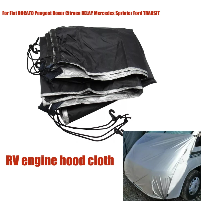 

Motorhome Bonnet Cover Exterior Shield Sun Snow Accessories For Fiat Ducato Peugeot Boxer Citroen Relay Mercedes Sprinter Ford