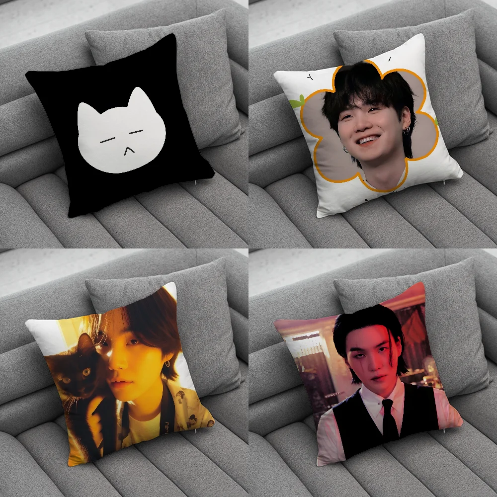 Singer Y-YoongiS Pillow Case Soft Cushion Cases for Farmhouse Sofa Decor Home Decorations and Protector